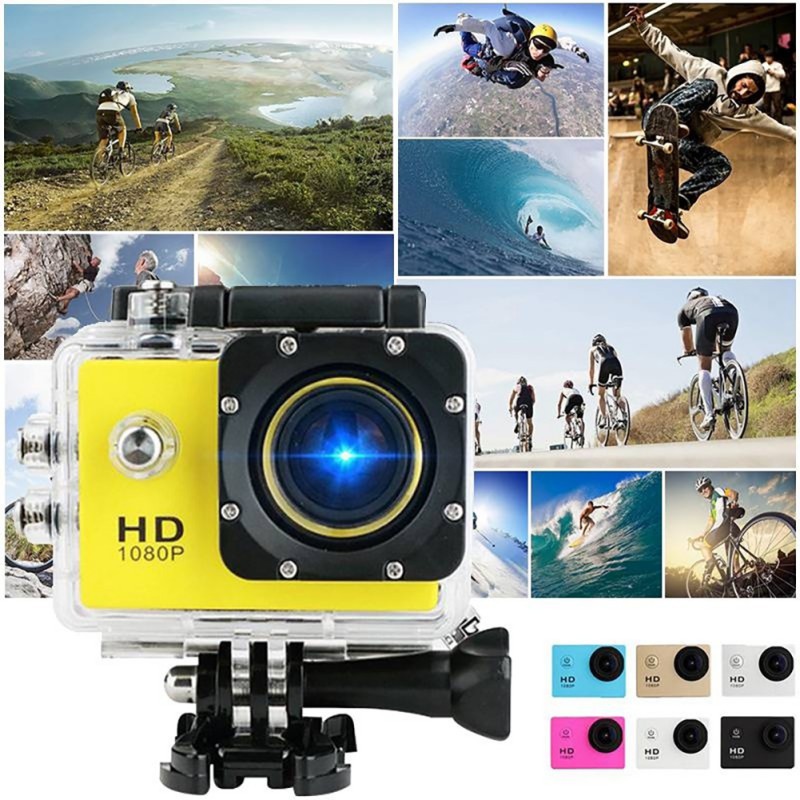 Cámara De Acción Ultra HD 4K 30fps WiFi 2.0 Pulgadas 170D Casco Impermeable  Cámaras De Grabación De Vídeo Deportiva | Shopee México