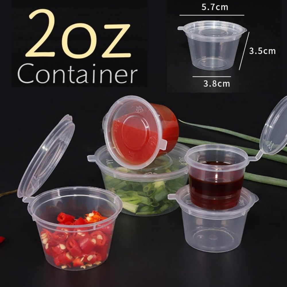 Contenedor con Tapa para Alimentos o Comida Plastico Desechable 2