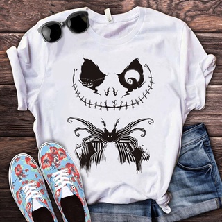 Jack Skellington Camiseta De Verano top Mujer Impresi n casual tumblr 2022 Ropa Pareja