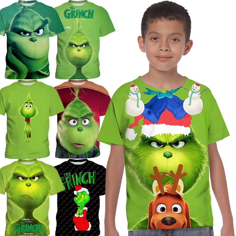  Grinchy Grinch - Camiseta duradera para niños de 2 a 6 años :  Ropa, Zapatos y Joyería