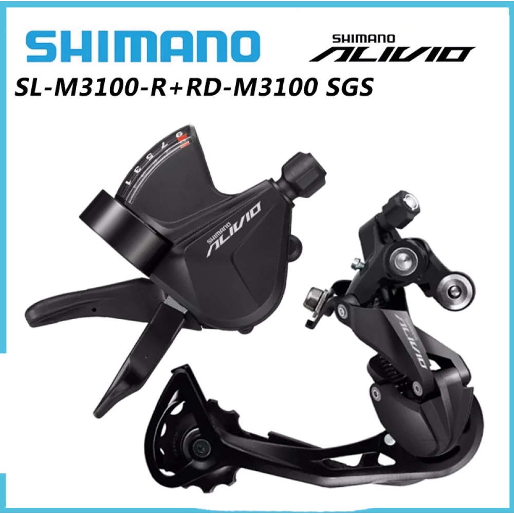 Shimano Alivio M3100 Palanca De Cambio Trasero Desviador SGS 2s 3s