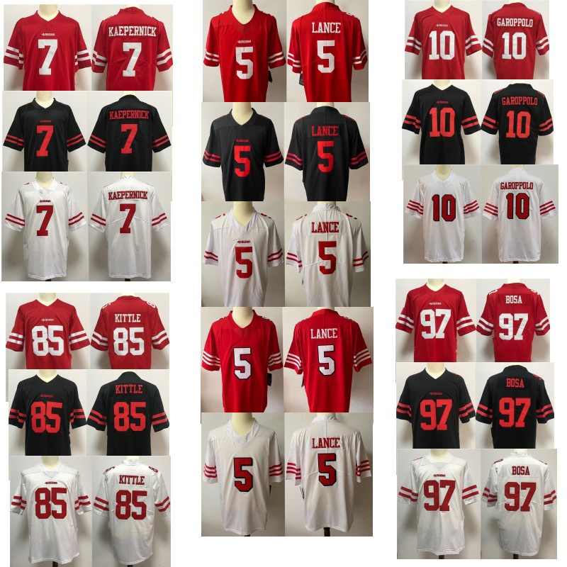 NFL_Jerseys Jersey San Francisco''49ers''MEN Women George Kittle Steve  Young Jerry Rice Trey Lance Jimmy Garoppolo Deebo Samuel 75th Anniversary  Nick Bosa''nfl 