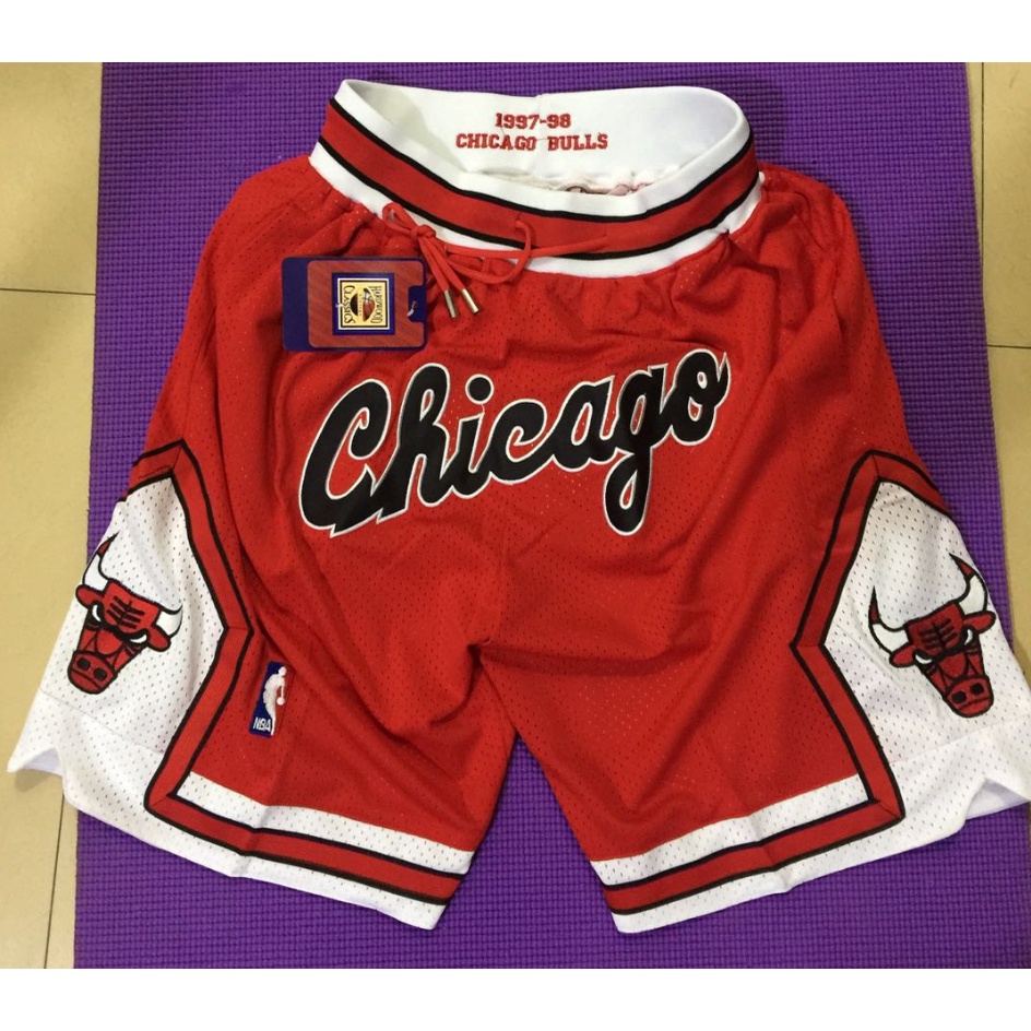 Bolsillos Disponibles Nueva NBA Hombres CHICAGO Bulls just don big logo