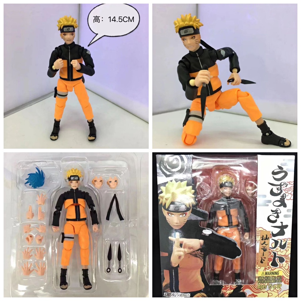 Figura NARUTO Uzumaki Acción BORUTO Cambio Cara Movible