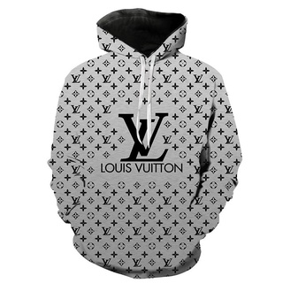 Nuevo Louis Vuitton Logo LV Impresión 3D Primavera Otoño Moda