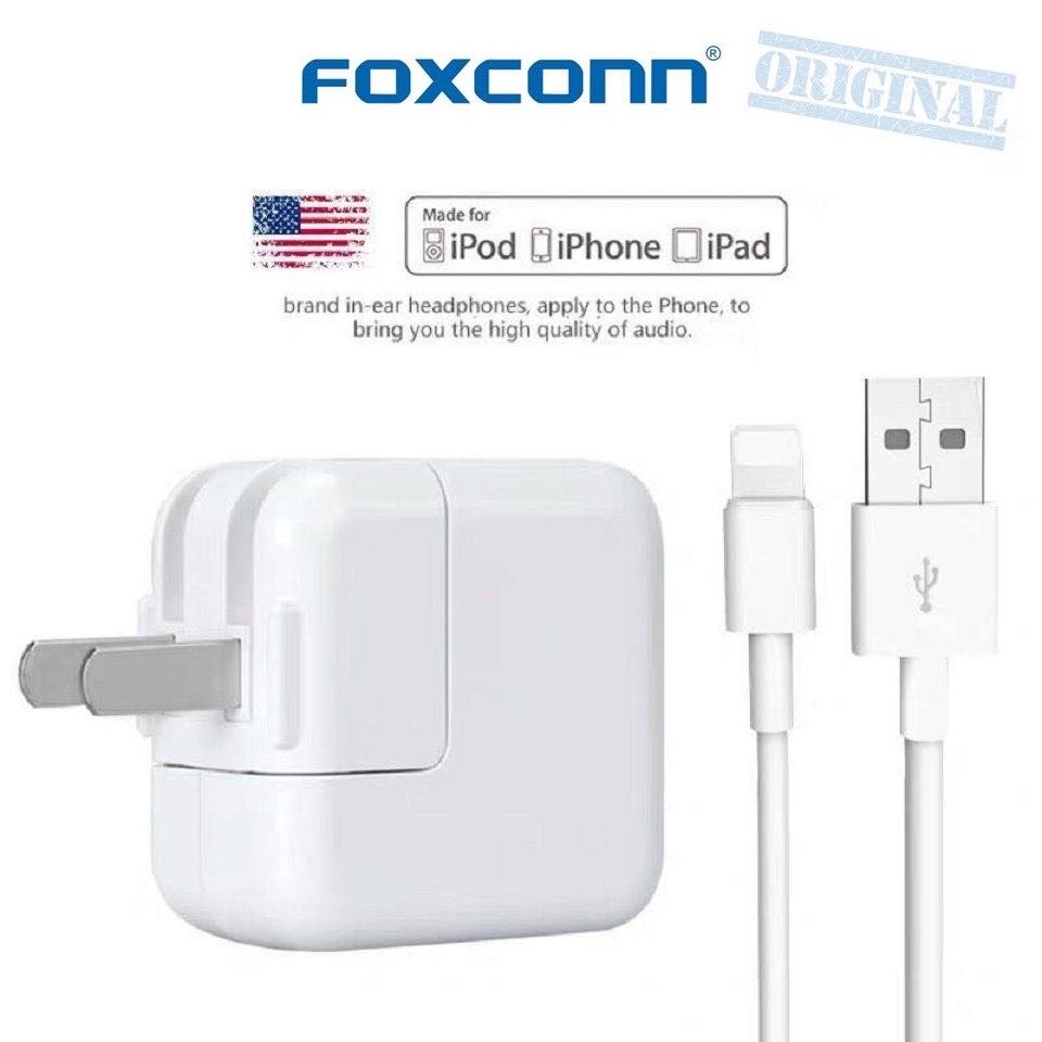 foxconn e75 8-chip original apple 12w adaptador de cargador rápido cable  lightning genuino iphone cable cargador iphone/ipad