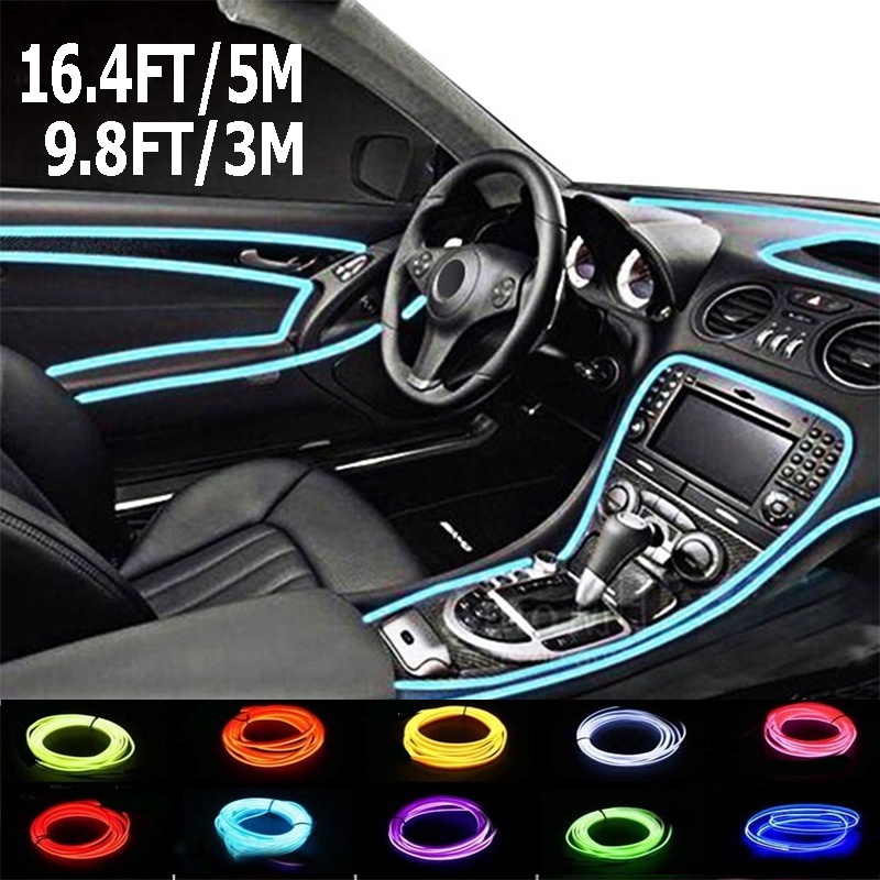 Cable De Fibra óptica Para Coche - 2 Metros, Luz Lateral Y Ambiente, Para Decoración Interior Y Fiestas