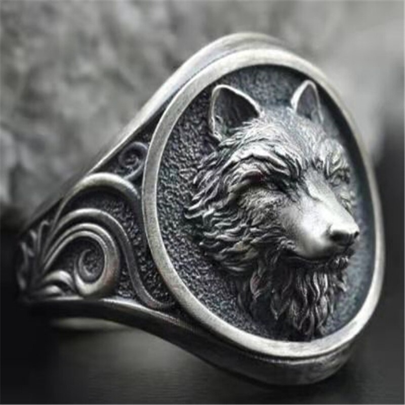 Anillo discount lobo hombre