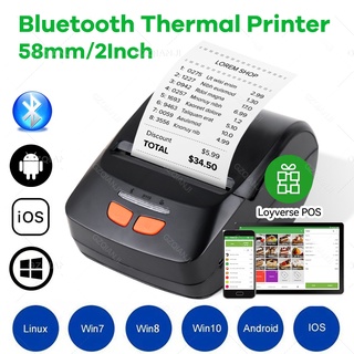 Milestone Desktop Lable Impresora Termica label Printer Stickers Maker  Thermal Printer 2inch /58mm Bluetooth Impresora pegatinas