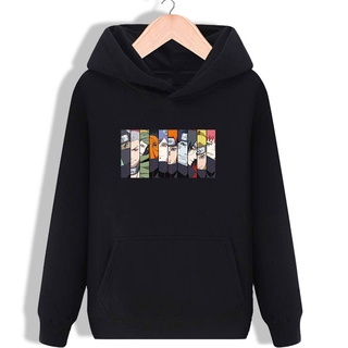 KAKASHI Naruto Impresión Sudaderas Sudadera Anime Streetwear Hip Hop  Invierno Ropa Mujer Manga Larga Tops De Gran Tamaño Unisex