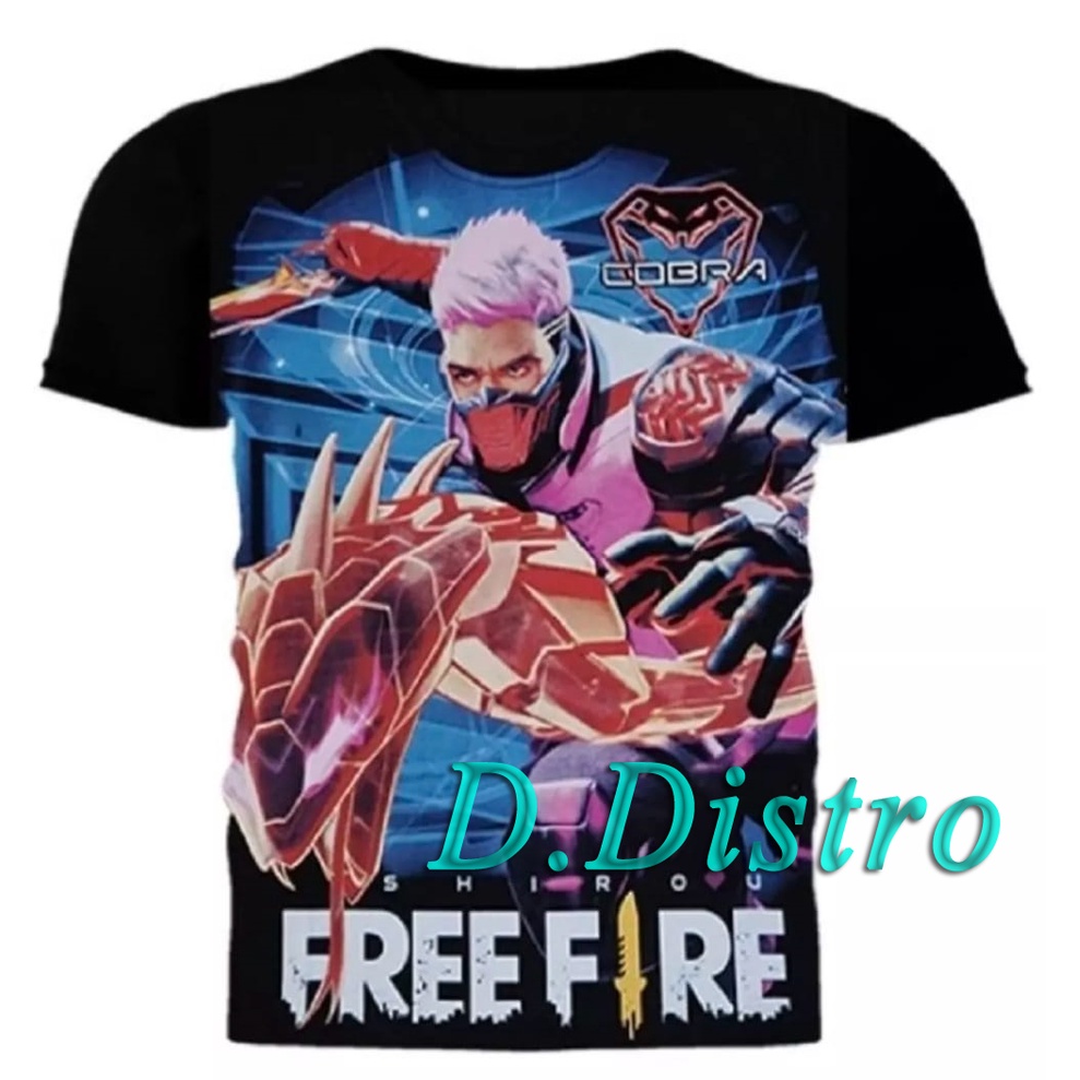 Ff camisetas FF camisas infantiles Free Fire Shirou Cobra camisas