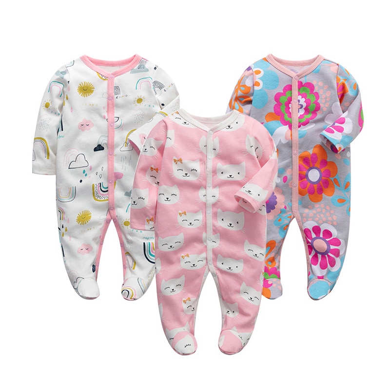 Mameluco de manga larga para bebés recién nacidos y niños de invierno,  color liso, grueso, cálido, 2 piezas, ropa para niños (rosa, 6-9 meses)