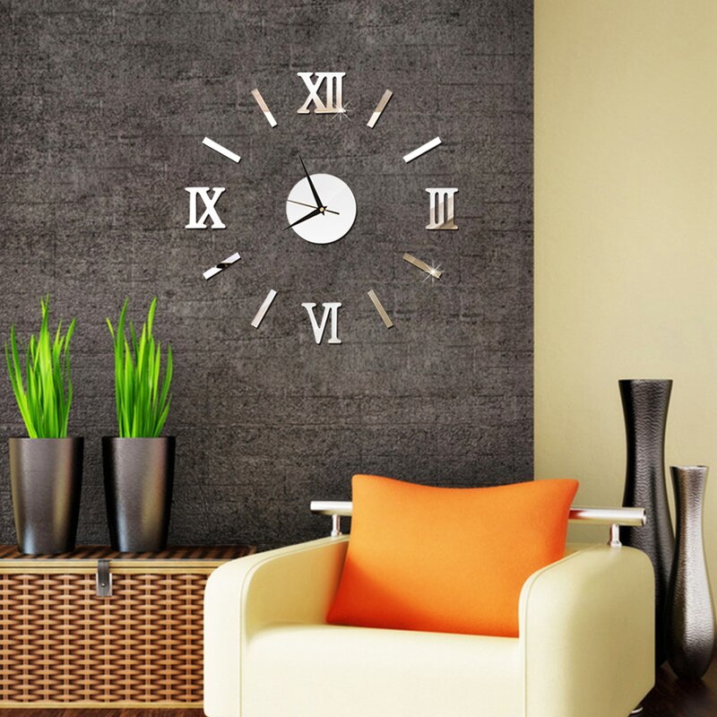 Reloj pared reloj moderno reloj de pared espejo reloj regalo niños  habitación pared decoración relojes DIY -  México