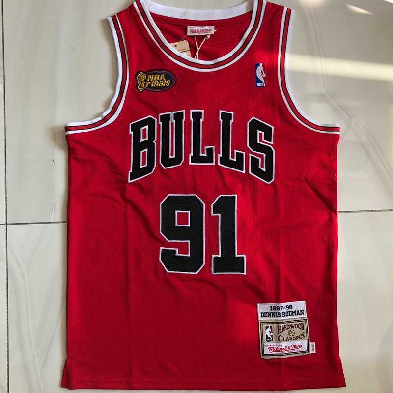 Camiseta Chicago Bulls Dennis Rodman – Mitchell & Ness- Red – Camisetas  Futbol y Baloncesto