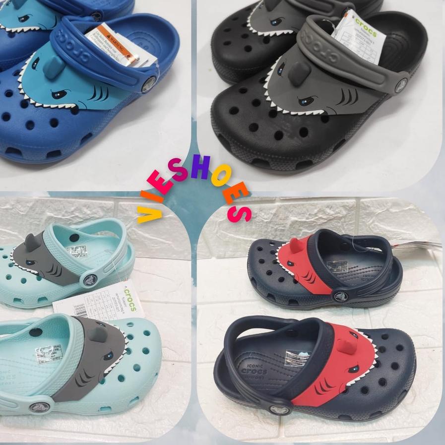 Más vendido!! Crocs Funlab I Am Shark Clog Kids Quality Ok | Shopee México