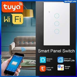Interruptor Inteligente de Cristal WiFi. Sin Cable Neutro y Control por app  Smart Life o Tuya. 1 vía.