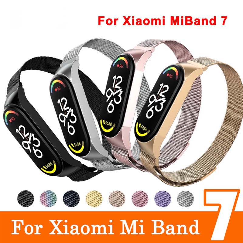 Compre Para la Brazalete de Acero Inoxidable de Xiaomi Mi Band 7