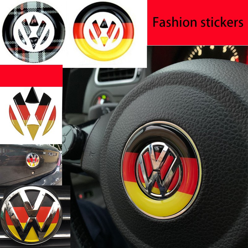 Copertura Volante Dellauto Chrome Car Emblem Badge Stickers Vw
