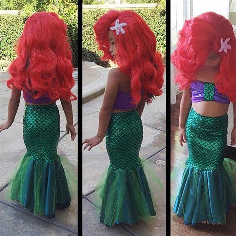 Disfraces Para Beb Ni as Princesa Ariel Vestido De La Sirenita Cosplay Disfraz De Sirena