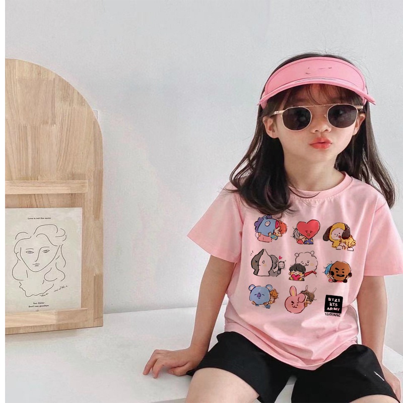 De Bts Bt21 Playeras Bt21 Camisas Femininas Bts Outlet