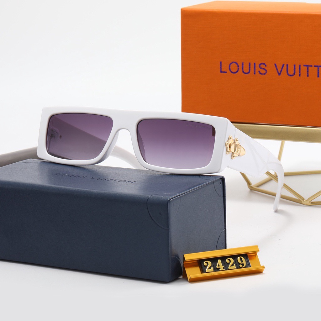 Lentes De Sol Louis Vuitton Con Marco Grande De Moda Para Mujer Marca De  Lujo Vintage Cuadrado LV Hombres Degradados