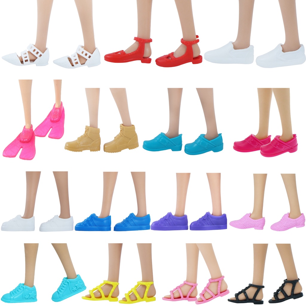 Flat foot barbie shoes deals