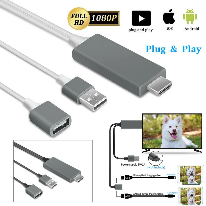 Unitrox Adaptador de micrófono para iPhone para transmisión en vivo, adaptador  HDMI para iPhone a TV