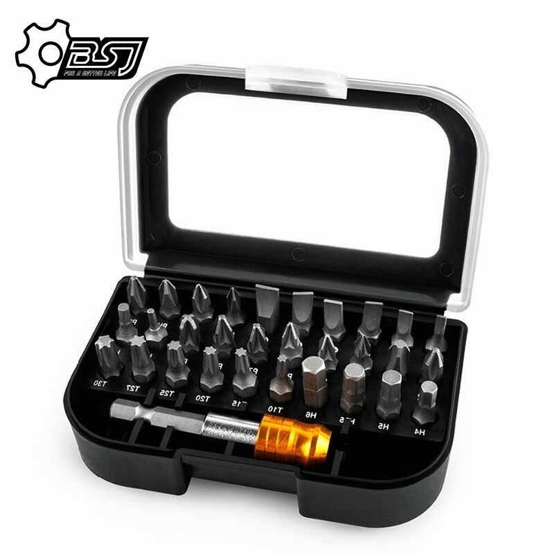 31 Pcs Screwdriver Bit Set (31 Most Commonly Used Bits + 1 Quick