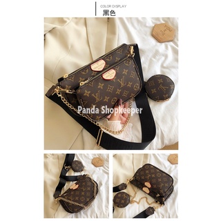 Panda ~ Louis Vuitton LV Bolso bandolera bandolera moda casual