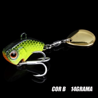 Señuelos de pesca VIB cola spinners cebo de metal para hundimiento,  plantillas de pesca, cebos de hoja, pesca de crankbait, hoja giratoria de  pesca