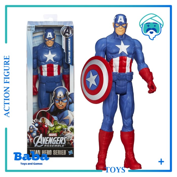  Marvel Titan Hero Series Capitán América Figura