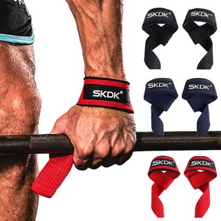 AOLIKES-correas de agarre para levantamiento de pesas, mancuernas de mano,  entrenamiento, muñequera, bandas de soporte