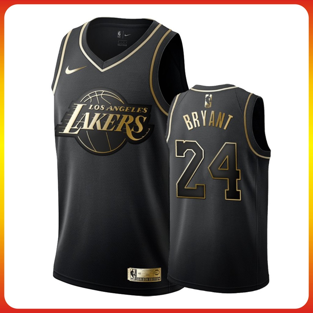 nba lakers 24 # kobe negro oro jersey baloncesto uniforme jersey | Shopee  México