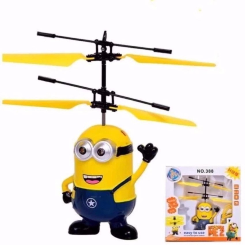 Mi primer DRONE para niños Minions Heli , con control Remoto de apagado