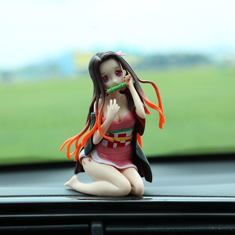 Figuras de acción de Demon Slayer para niños, juguete coleccionable de  Anime de 12cm, con figuras de Kamado, Nezuko Gong Bohan LED