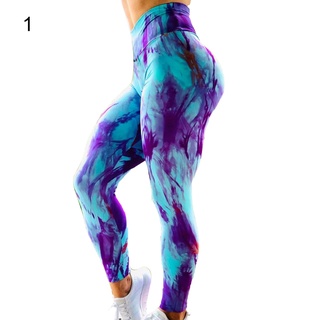 pantalones mujer tie dye deportivos para levantamiento de tope