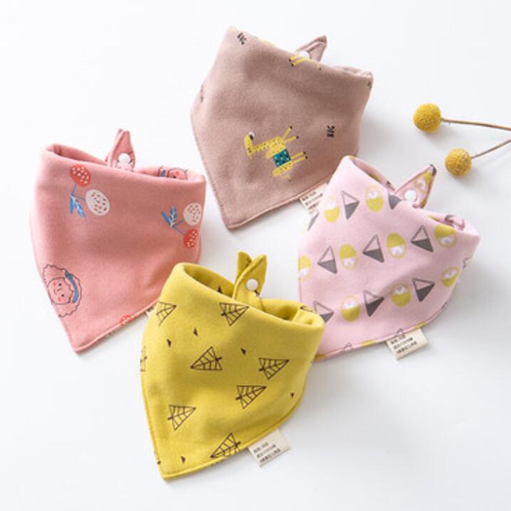 Pack De 6 Baberos Para Bebé De Algodón - Triangulares, Ajustables, Para Recién Nacidos Hasta 36 Meses