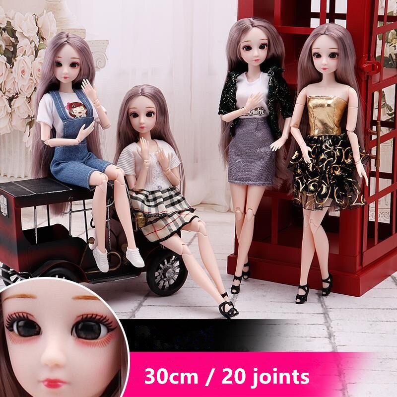 Juego De Munecas De 30 Cm BJD 1 6 Princesa Muneca Vestir Moda Casual Ropa Falda Traje De Juguete