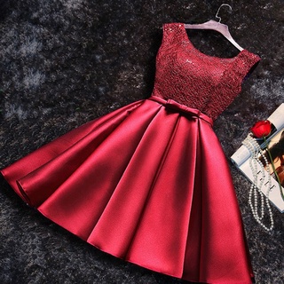 vestidos noche rojo Shopee México