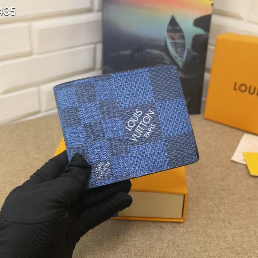 Cartera de Louis Vuitton Azul claro Lienzo ref.495899 - Joli Closet