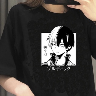 My Hero Academia Bakugou Shoto Todoroki top tees women aesthetic tumblr  vintage 2021 tshirt harajuku graphic tees women | Shopee México