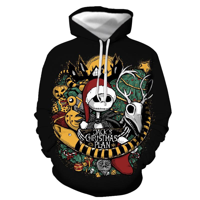 Sudadera Sueter De Jack Skellington Sudadera Con Capucha Halloween