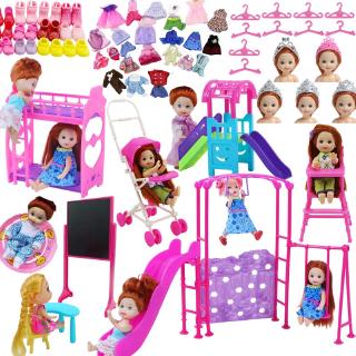 9 unids/Set pretender juguetes de limpieza herramienta muñeca Barbie  accesorios para niños niña