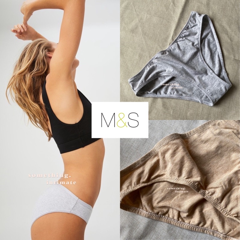 Marks Spencer 100 algodon organico Hipster Bikini calzoncillos Panty ropa interior CD bragas fresco algodon sin costuras bragas mujeres bragas calzoncillos Undies bragas Panty fibra de bambu algodon S...