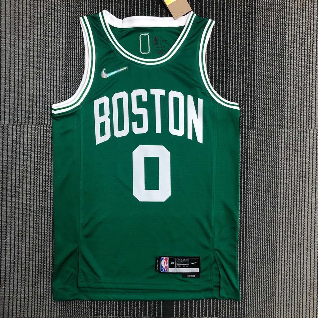 Camiseta De Baloncesto Para Hombre Boston Celtics Jayson Tatum Green 2021 22 2023NBA Swingman Jersey City Edition