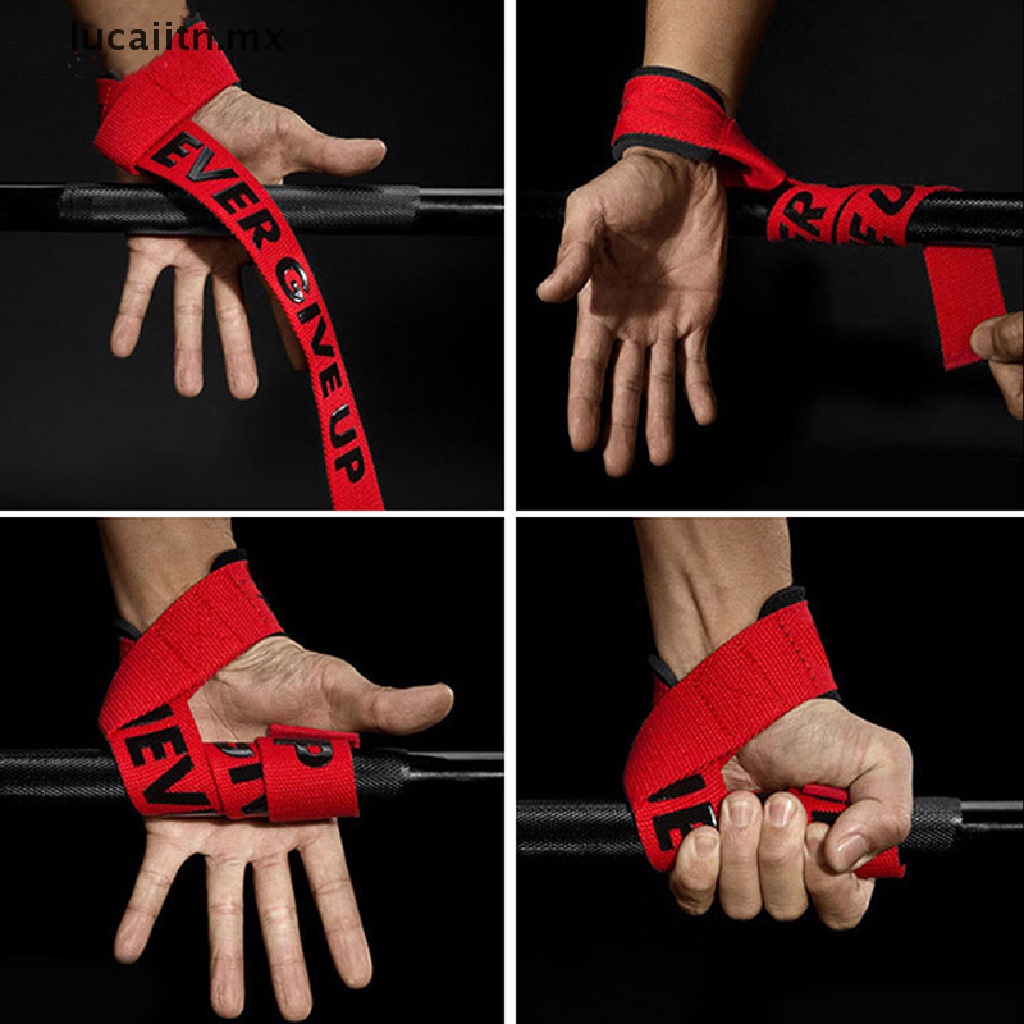 new] Weight lifting Wrist Straps Fitness Bodybuilding Training Gym lifting  straps [lucaiitn]