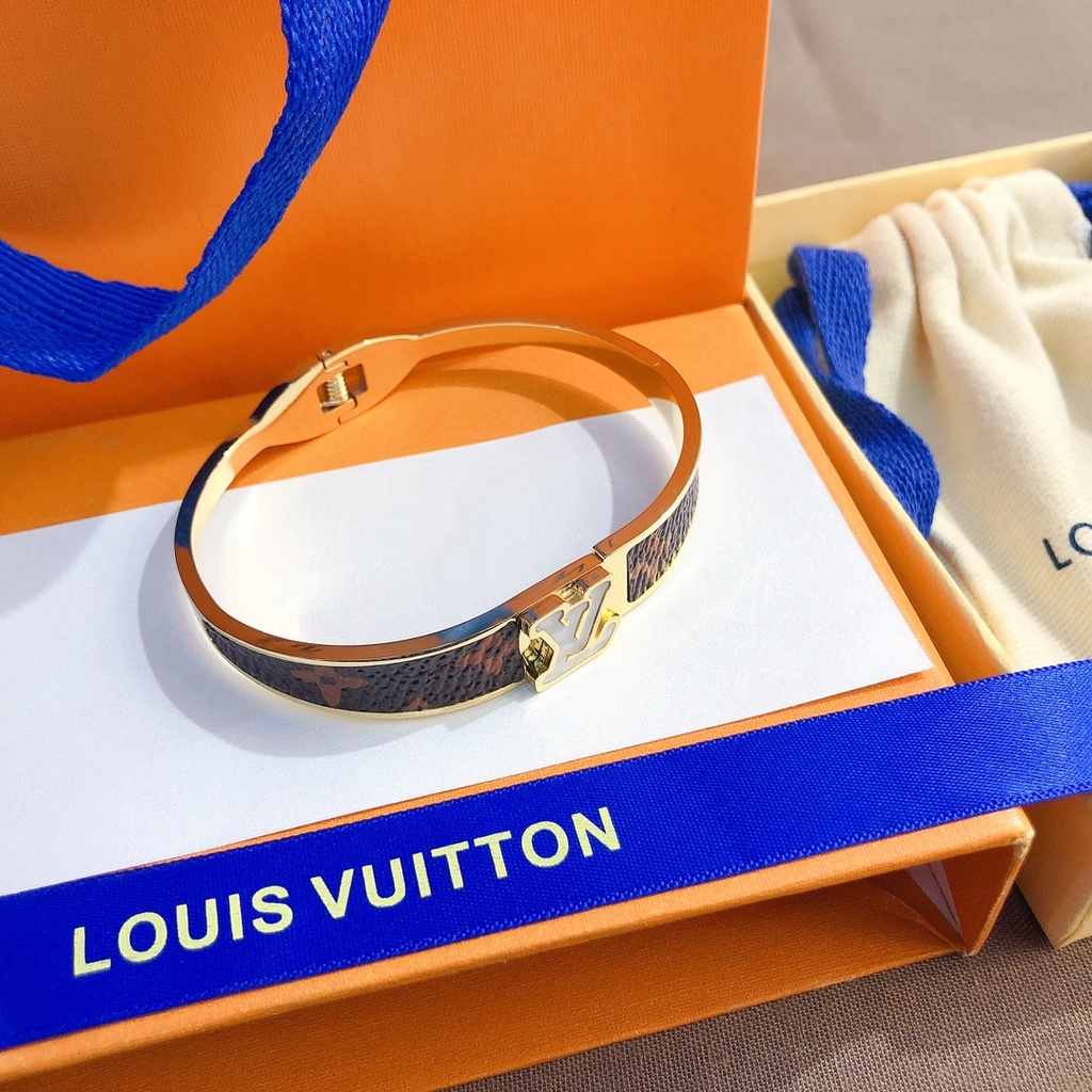 LV Louis Vuitton Pulsera Delicada Joyería Regalo De Lujo Hombre Mujer S190  LAFH