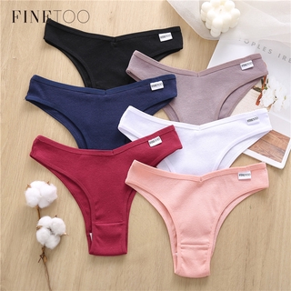 Comprar 3 unids/set de Tanga sin costuras de algodón para mujer