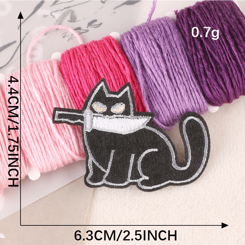 Parche Termoadhesivo De Gato Negro - Para Ropa Y Accesorios