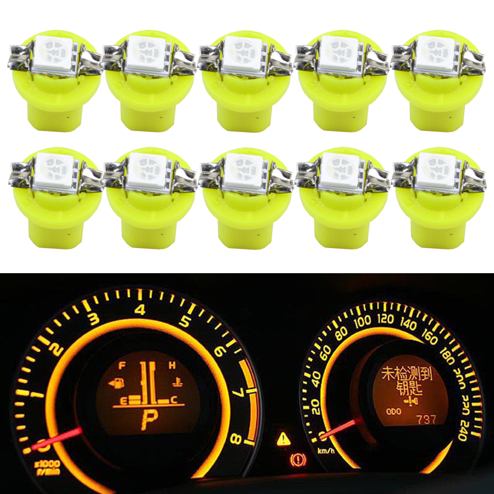 Lampadina LED B8.5d Per Tachimetro E Strumenti Auto - Verde SMD 5050 12V - Illuminazione Cruscotto Ad Alta Potenza, Sostituzione Diretta - 2